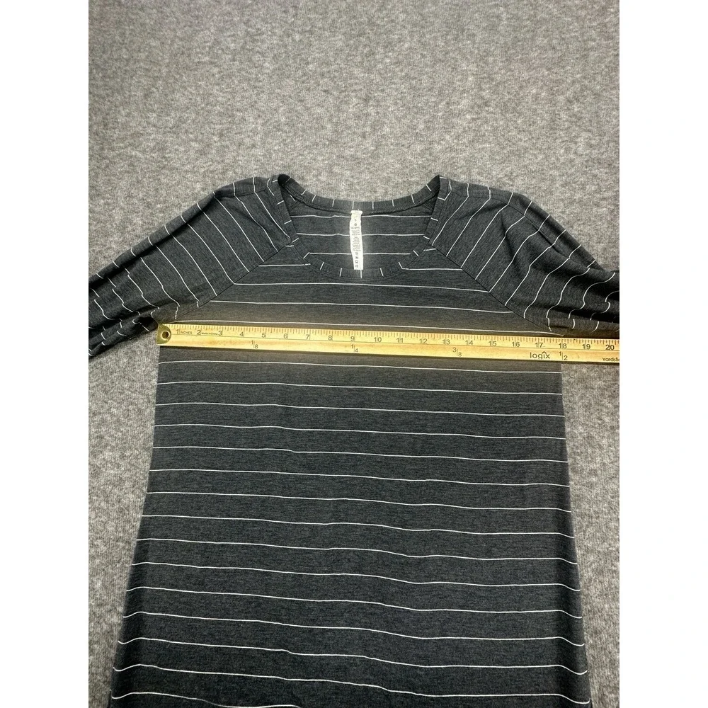 Lululemon Long‎ Sleeve Tee Emerald Modern striped  Yoga Run Size 6